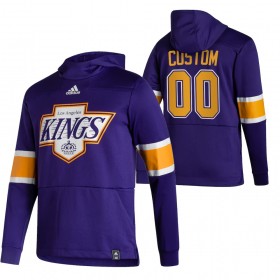 Herren Los Angeles Kings Custom 2020-21 Reverse Retro Pullover Hooded Sweatshirt